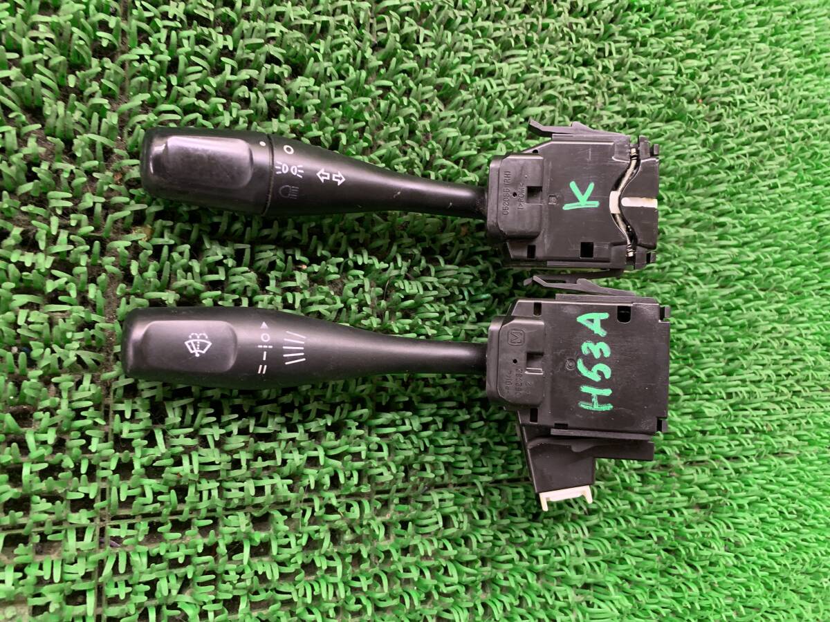 即決値段 動作OK Z3-2 三菱 パジェロミニ H58A H53A コンビネーションスイッチ ライトスイッチ ディマースイッチ ワイパースイッチ拍卖