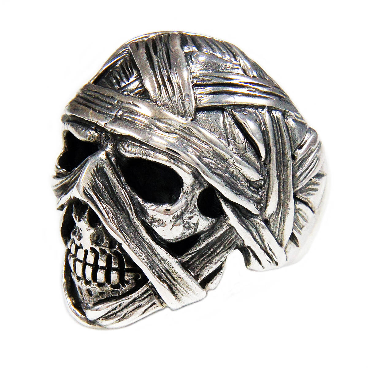 29号 ミイラ スカル ドクロ 925シルバー リング 925刻印あり TAN-R031拍卖