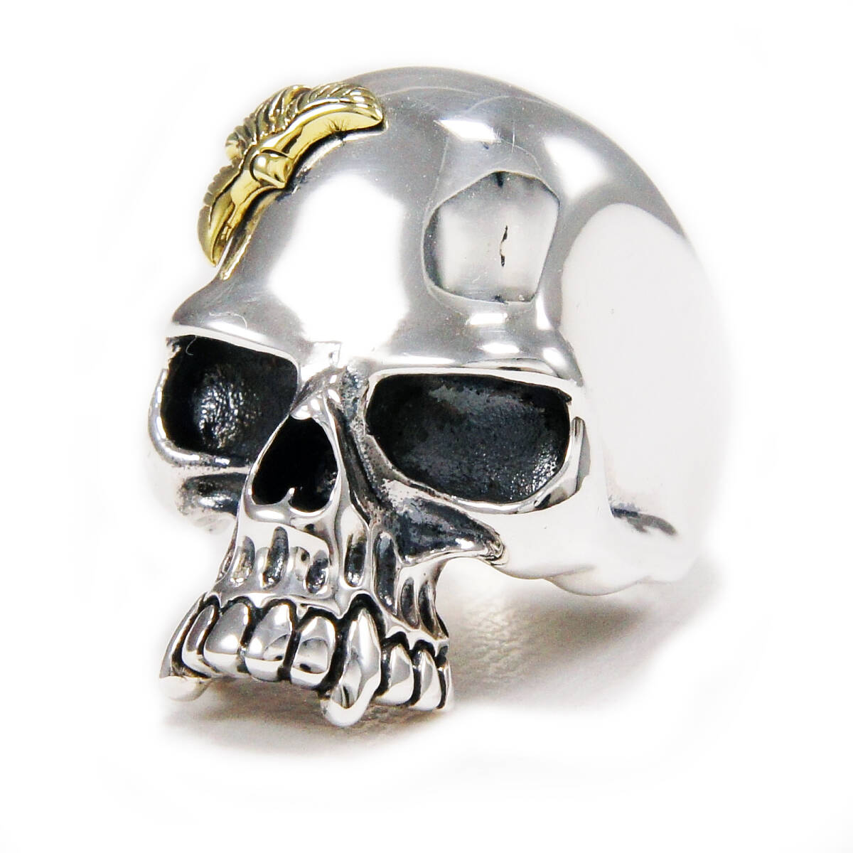 21号 22号 24号 25号 29号 イーグル ブラス スカル ドクロ 真鍮 925シルバーリング925刻印あり WON-R002拍卖