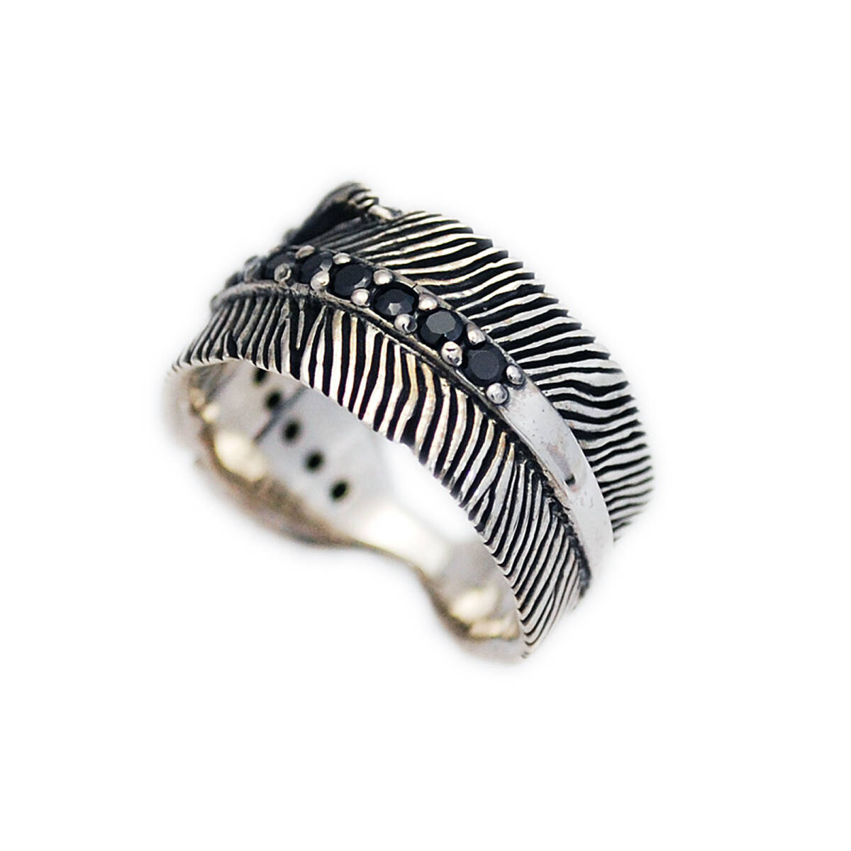 16号 19号 フェザージルコニア 925シルバーリング 925刻印あり WON-R031拍卖