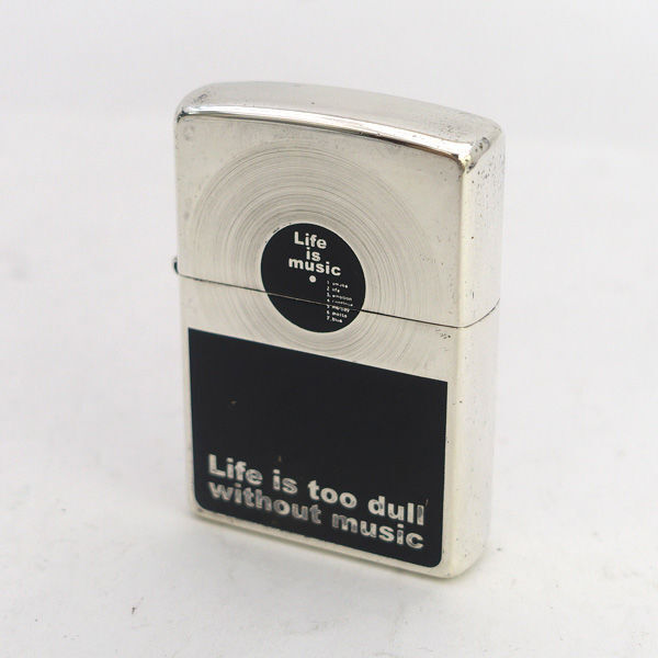 ★ ジッポ Life is too dull ミラー シルバーカラー 2003年製 (0220525157)拍卖