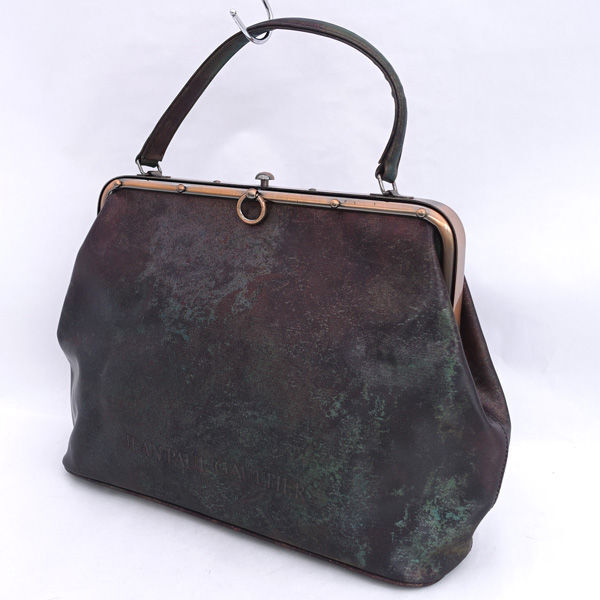 ■ ジャンポール ゴルチエ Vサイバー ハンドバッグ がま口 ナイロン 玉虫色 (0990014501)拍卖