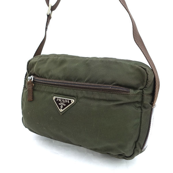 ■ プラダ ショルダーバッグ テスート ダークグリーン (0990014552)拍卖