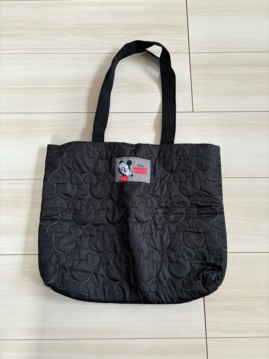 ◯(13)ミッキーマウスデザイン キルティングトートバッグ拍卖