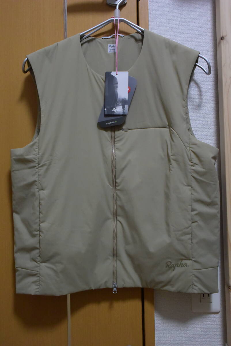 【中古1回使用】Rapha メンズ インサレーテッド ベスト/Tan/Olive/Sサイズ/拍卖