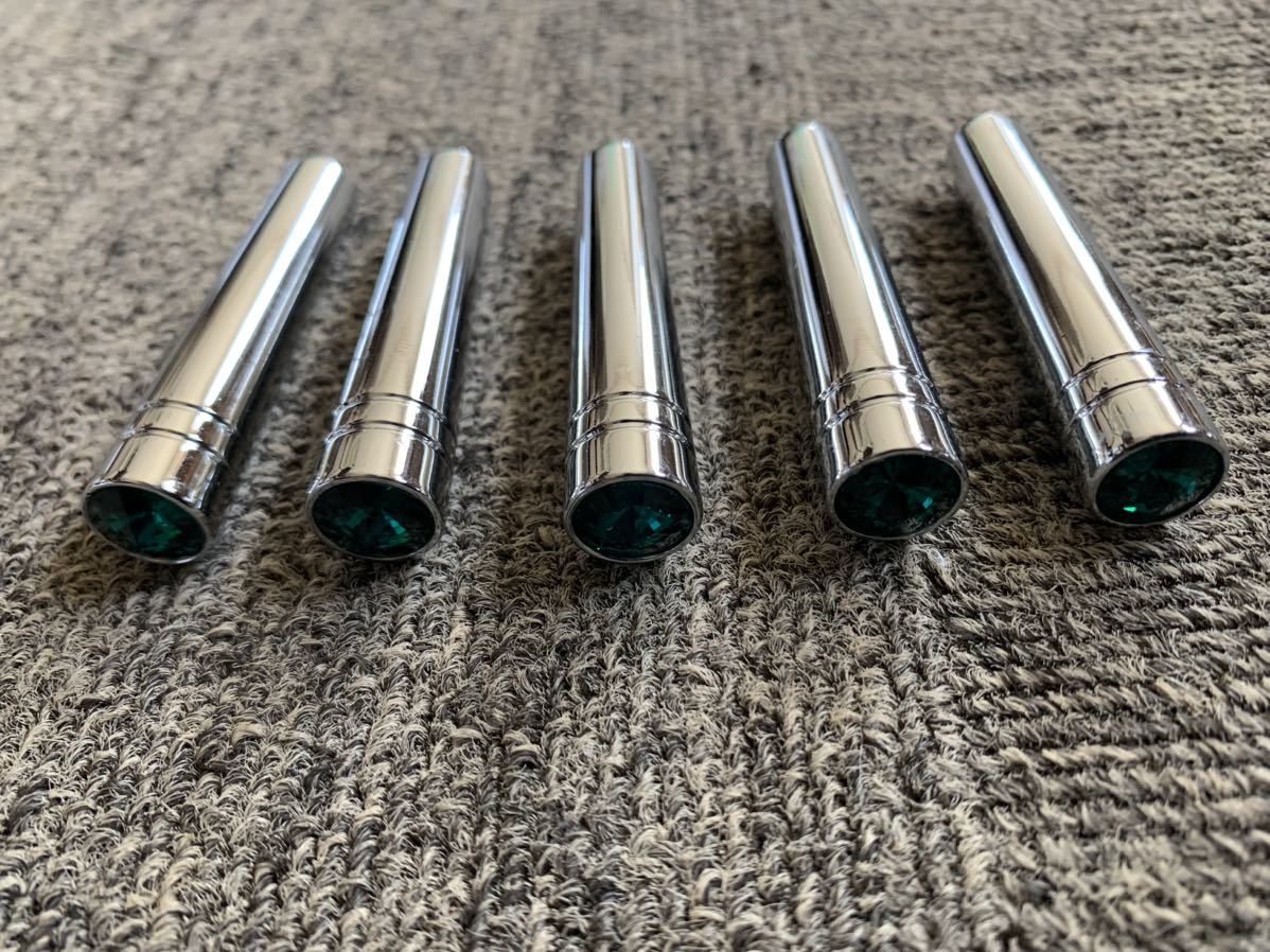 ハイドロジュエルトップクロームスイッチバットロンググリーン新品。ローライダーインパラベルエアキャデラックタウンカーカプリスエアサス拍卖