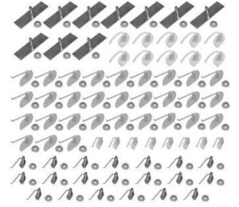 1961年シボレーインパラ サイドモールクリップセット新品。2ドア用拍卖