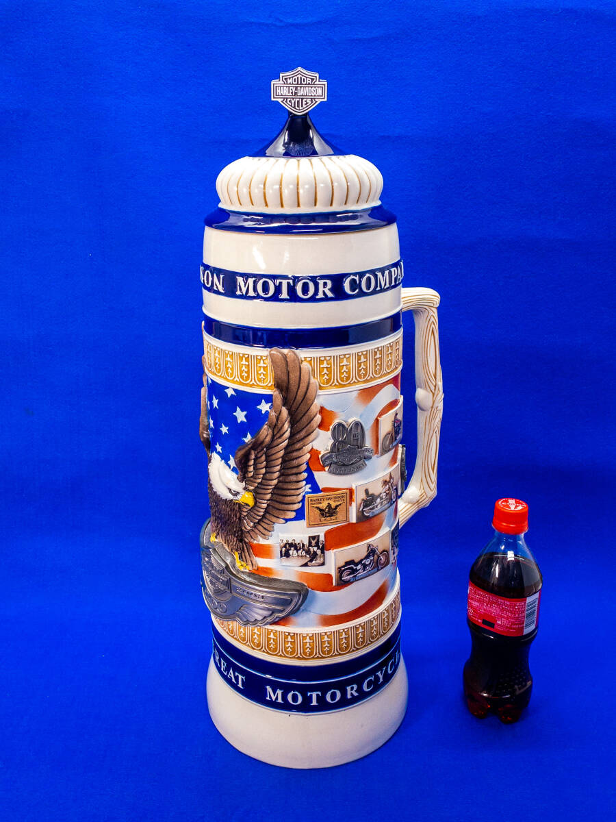 3Q売切!税無し◇激レア!超特大 ハーレーダビッドソン ビアマグ 置物▲高さ60cm▲S.P. GERZ GmbH▲ジョッキ▲限定品▲陶器▲▲0619-8拍卖