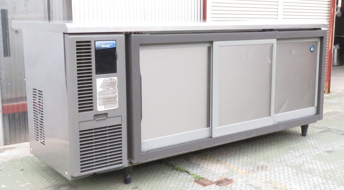 【保証付】16年製 ホシザキ 業務用台下冷蔵庫・コールドテーブル RT-180SDF-E-S 100V スライド扉 幅1800 奥750 高800 MT2506090144拍卖