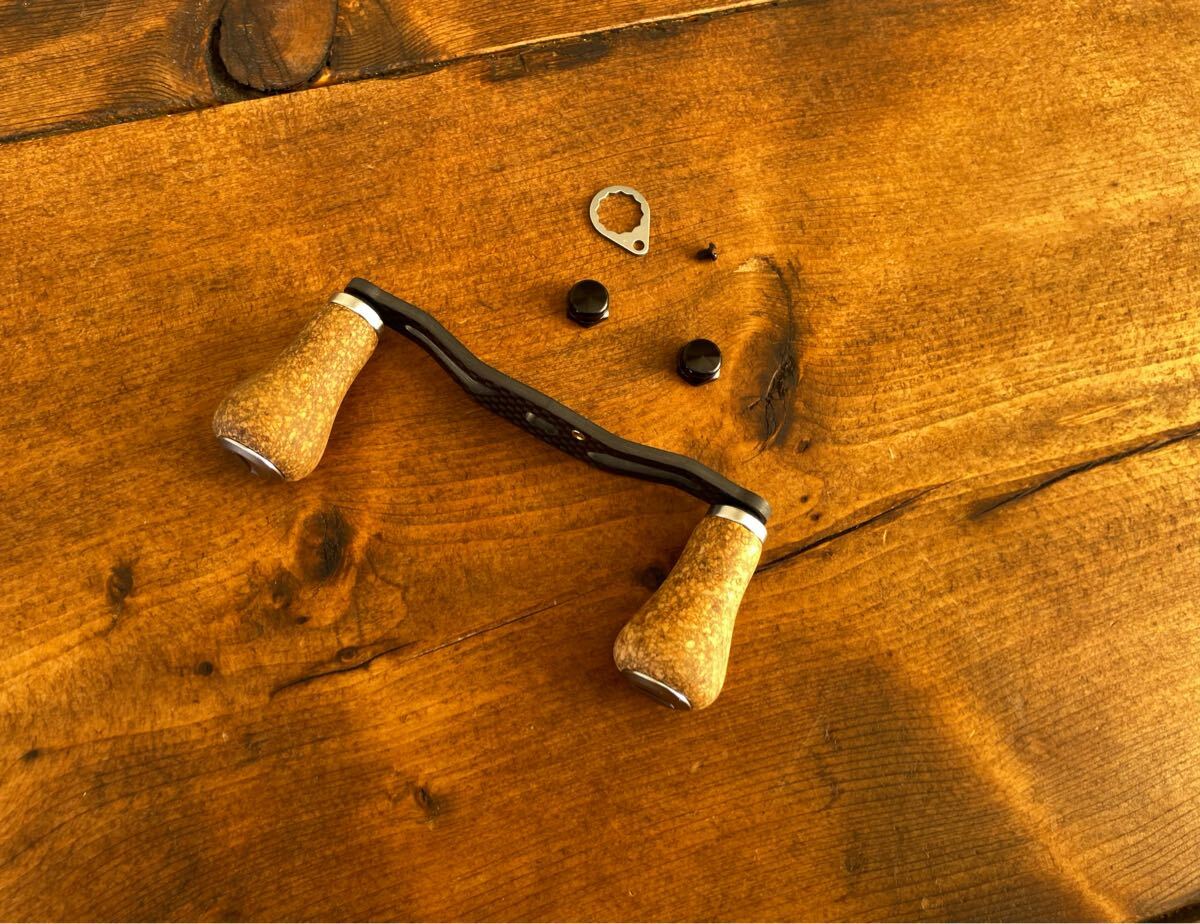 カーボンオフセットハンドル コルクノブ シルバー ダイワS アブガルシア Abu拍卖