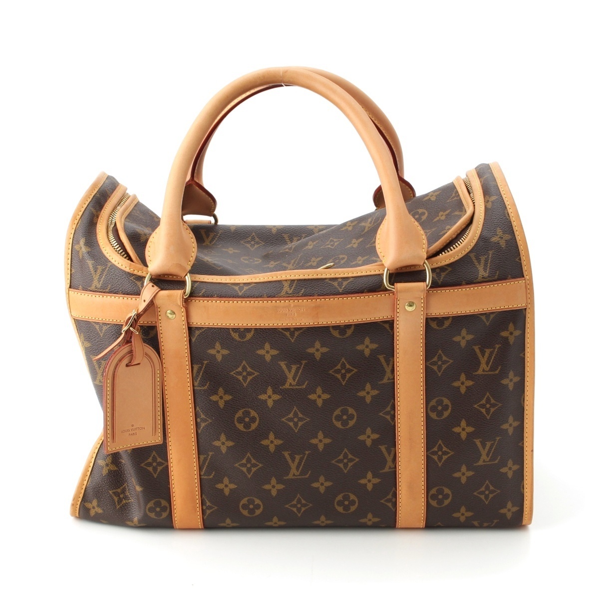 ルイヴィトン サックシャン40 モノグラム ペットキャリー ボストン キャリーバッグ M42024 ブラウン【中古】拍卖