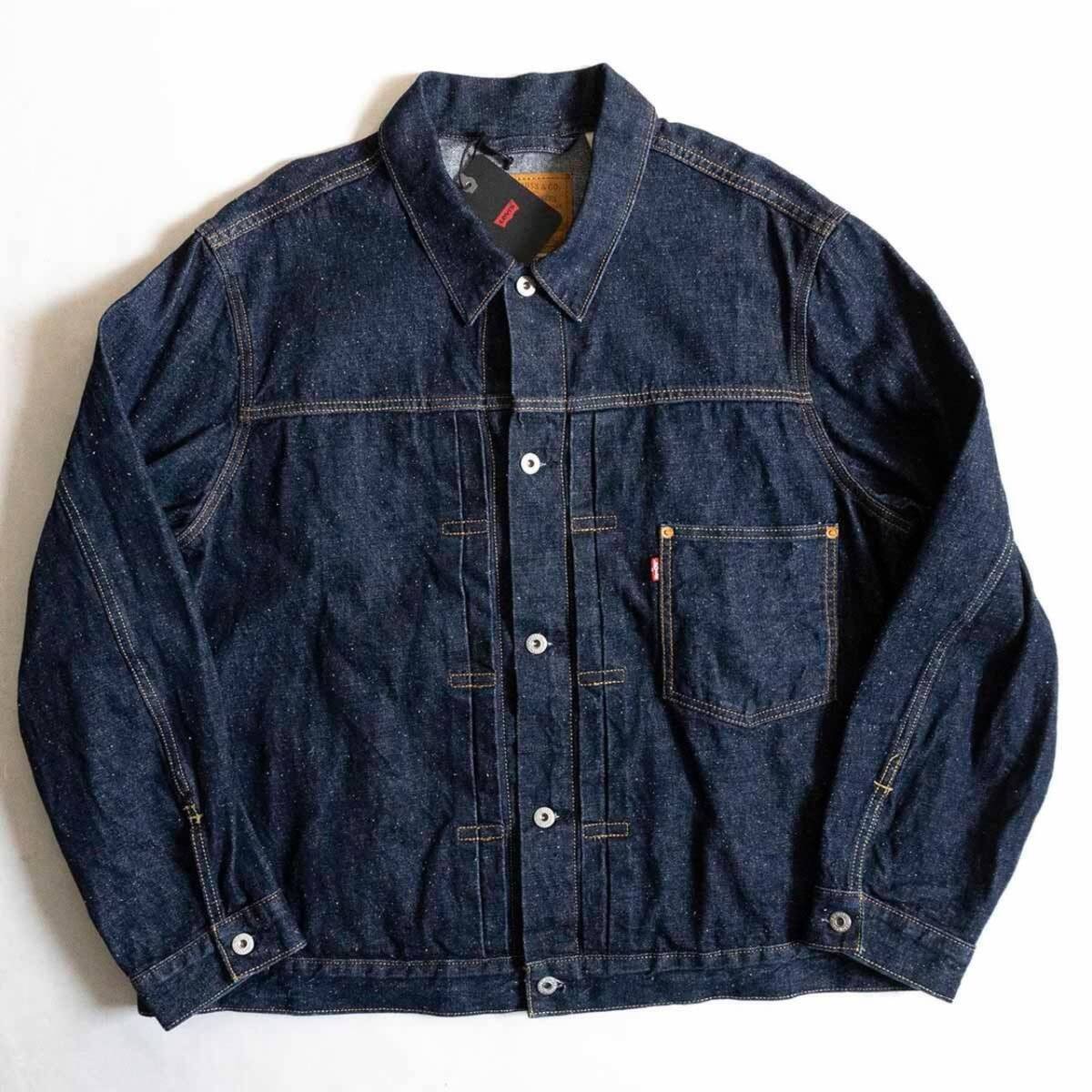 【美品濃紺/ビッグサイズ/Tバック】 LEVI'S PREMIUM【 TYPE I トラッカー デニム ジャケット 】XXL 1st ファースト リーバイス 25040582拍卖