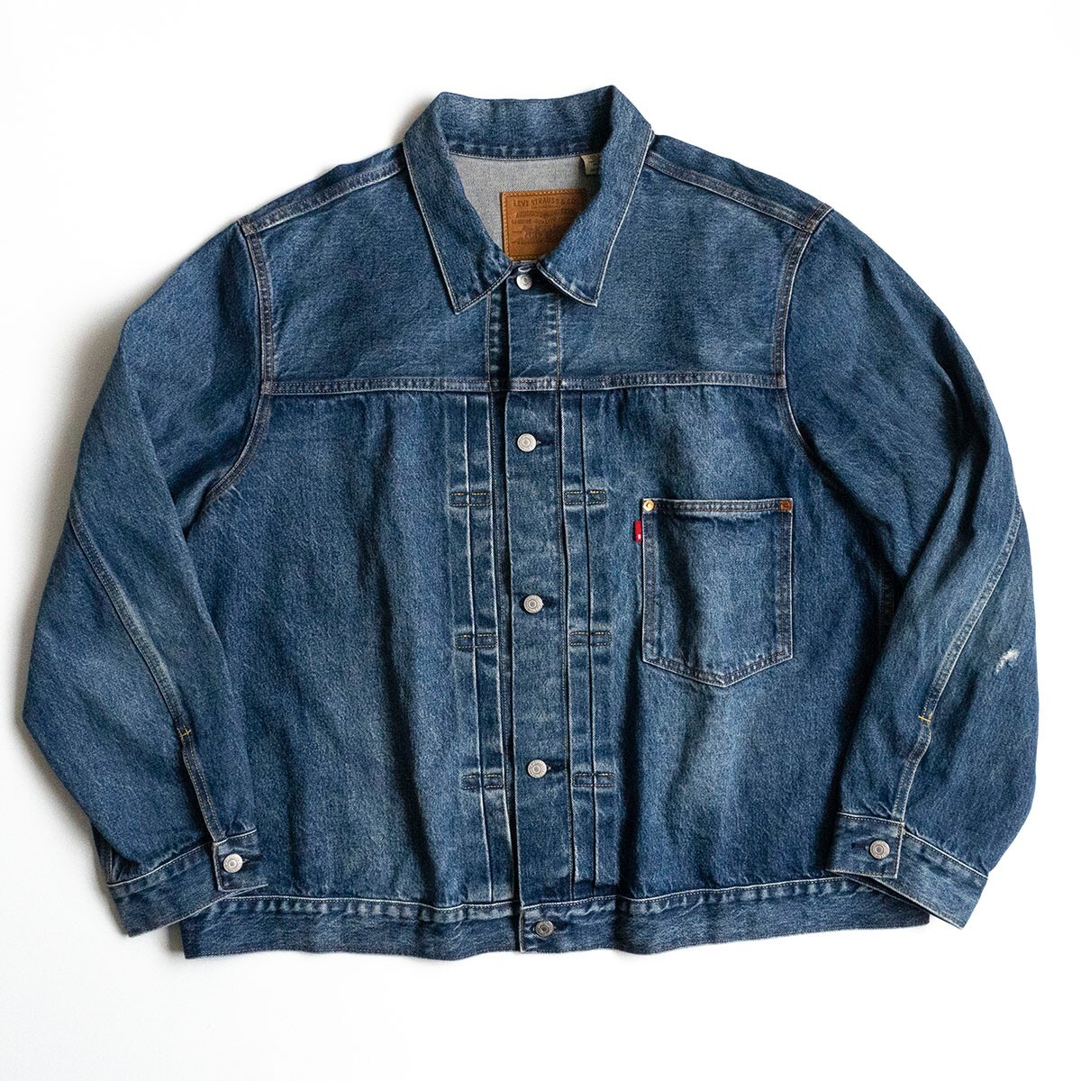 【美品/ビッグサイズ/Tバック】 LEVI'S PREMIUM【JOURNAL STANDARD別注 1st JKT Selvedge デニムジャケット 】XXL 25060316拍卖