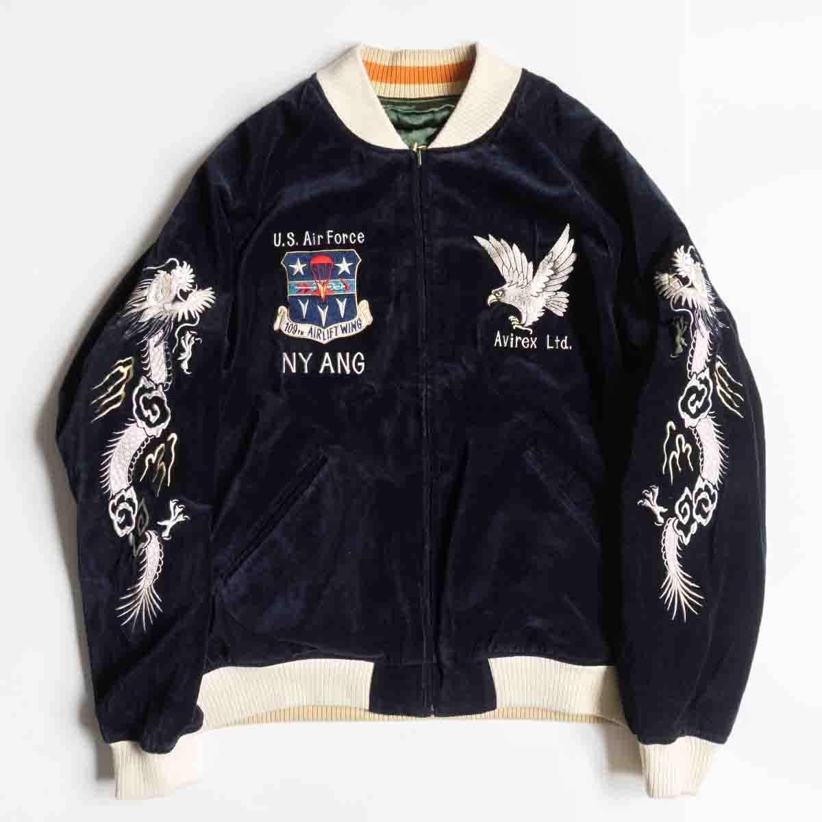 【美品】AVIREX【リバーシブル 別珍 スカジャン】L アヴィレックス 25060378拍卖
