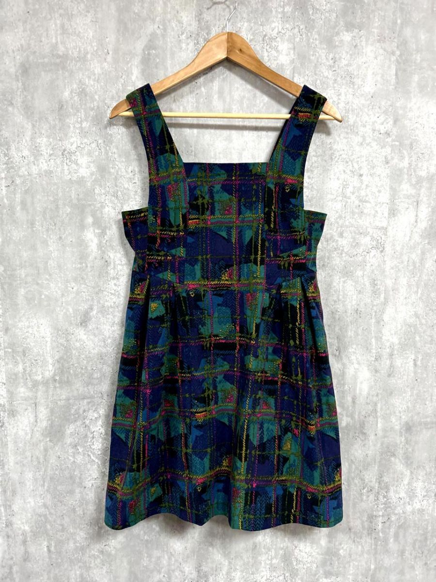 Supreme.La.La. シュープリームララ チェック Aライン ワンピース sizeM/マルチカラー ◆■ レディース拍卖