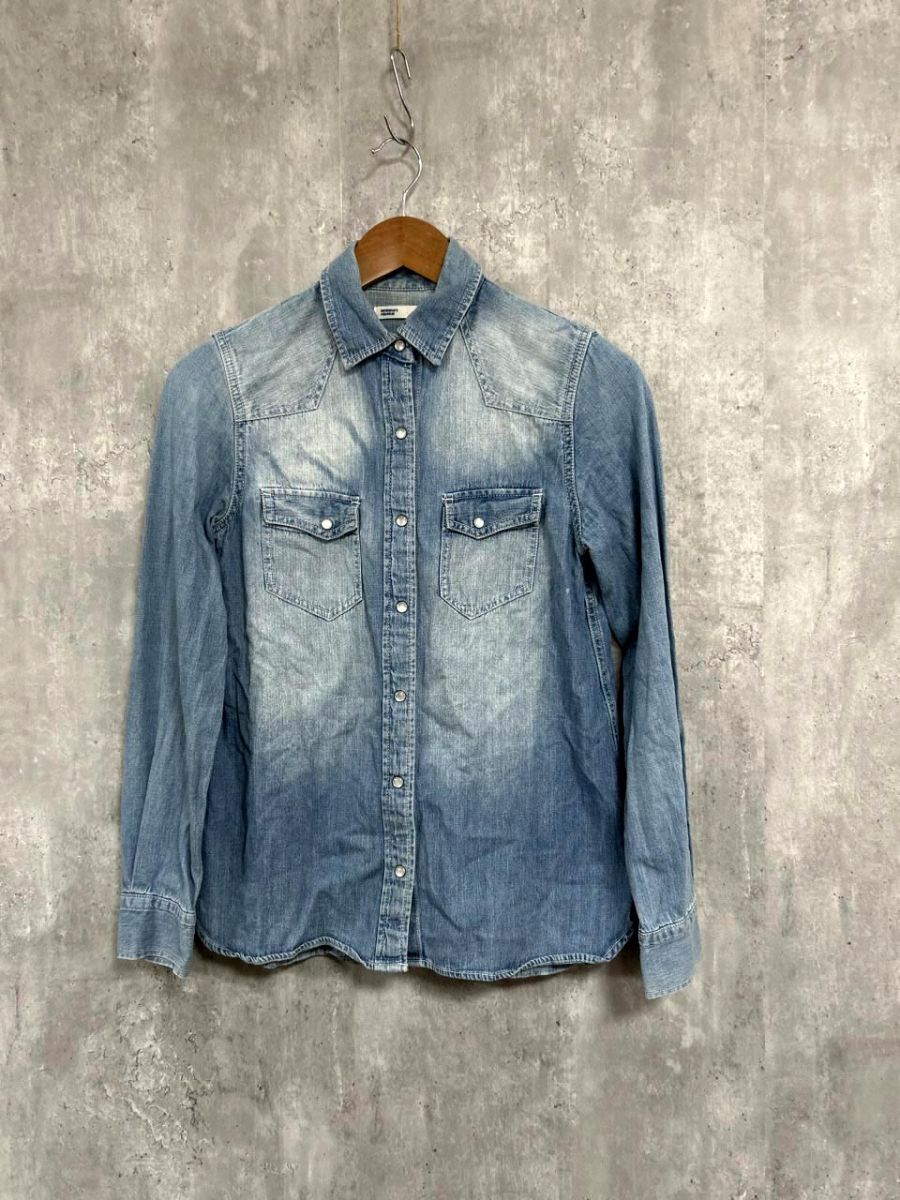SEVENDAYS=Sunday セブンデイズサンディ デニム シャツ sizeM/水色 ■◇ レディース拍卖