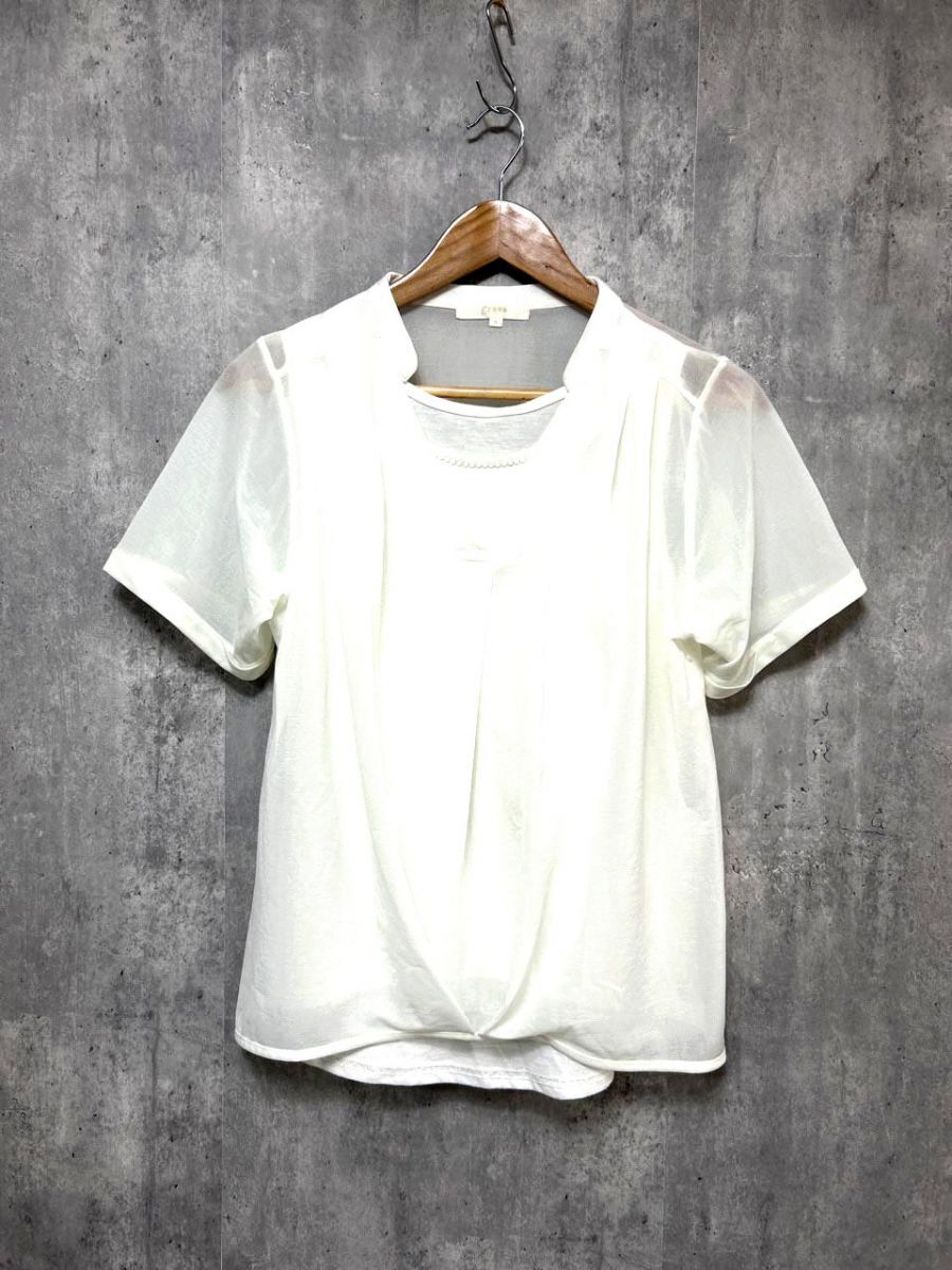 grove グローブ ブラウス カットソー sizeM/白 ■◆ レディース拍卖