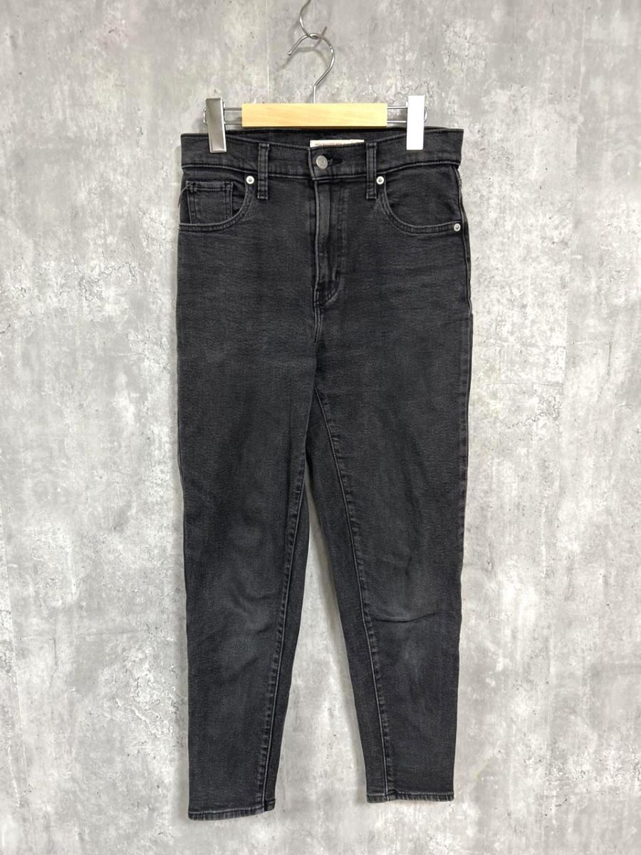 Levi’s リーバイス HIGH WAISTED MOM JEAN スキニー デニムパンツ size25/黒 ■■ レディース拍卖