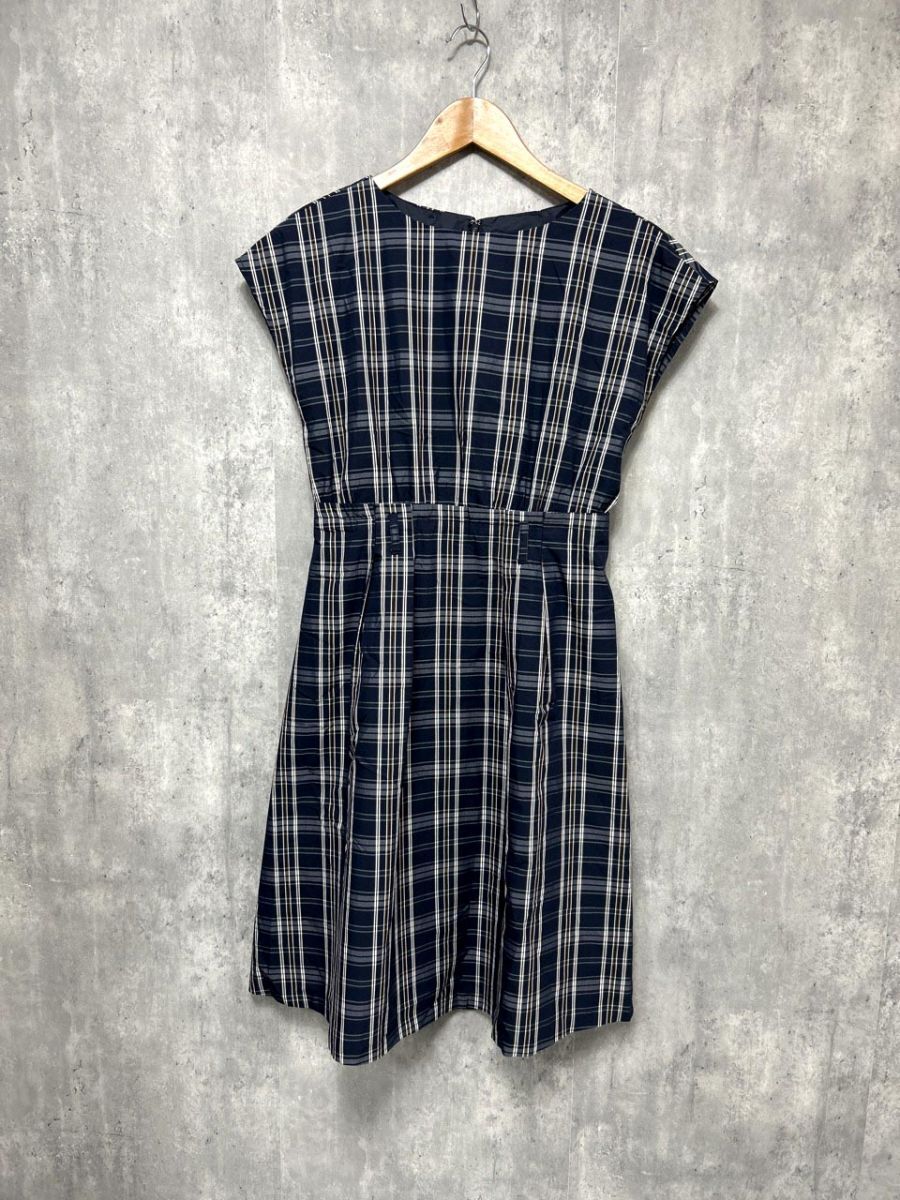 any SiS エニィスィス チェック Aライン ワンピース 紺 ■◆ レディース拍卖