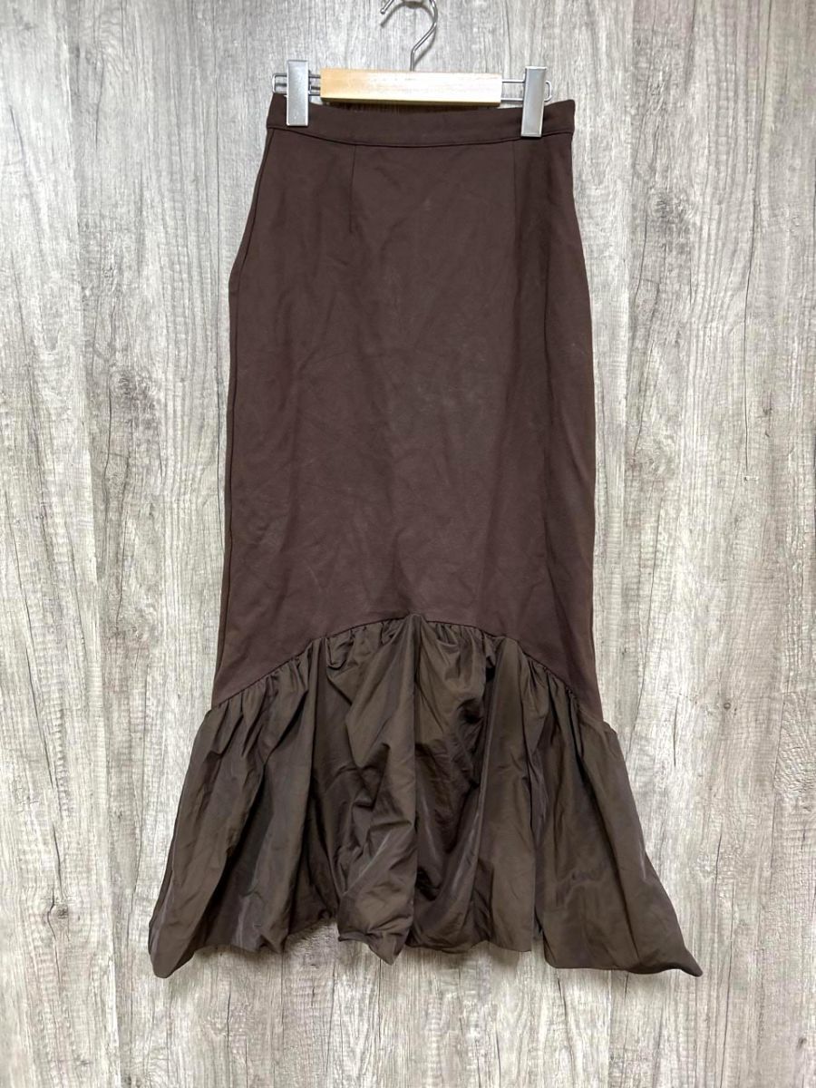 RANDA ランダ ロング スカート sizeS/茶 ■■ レディース拍卖