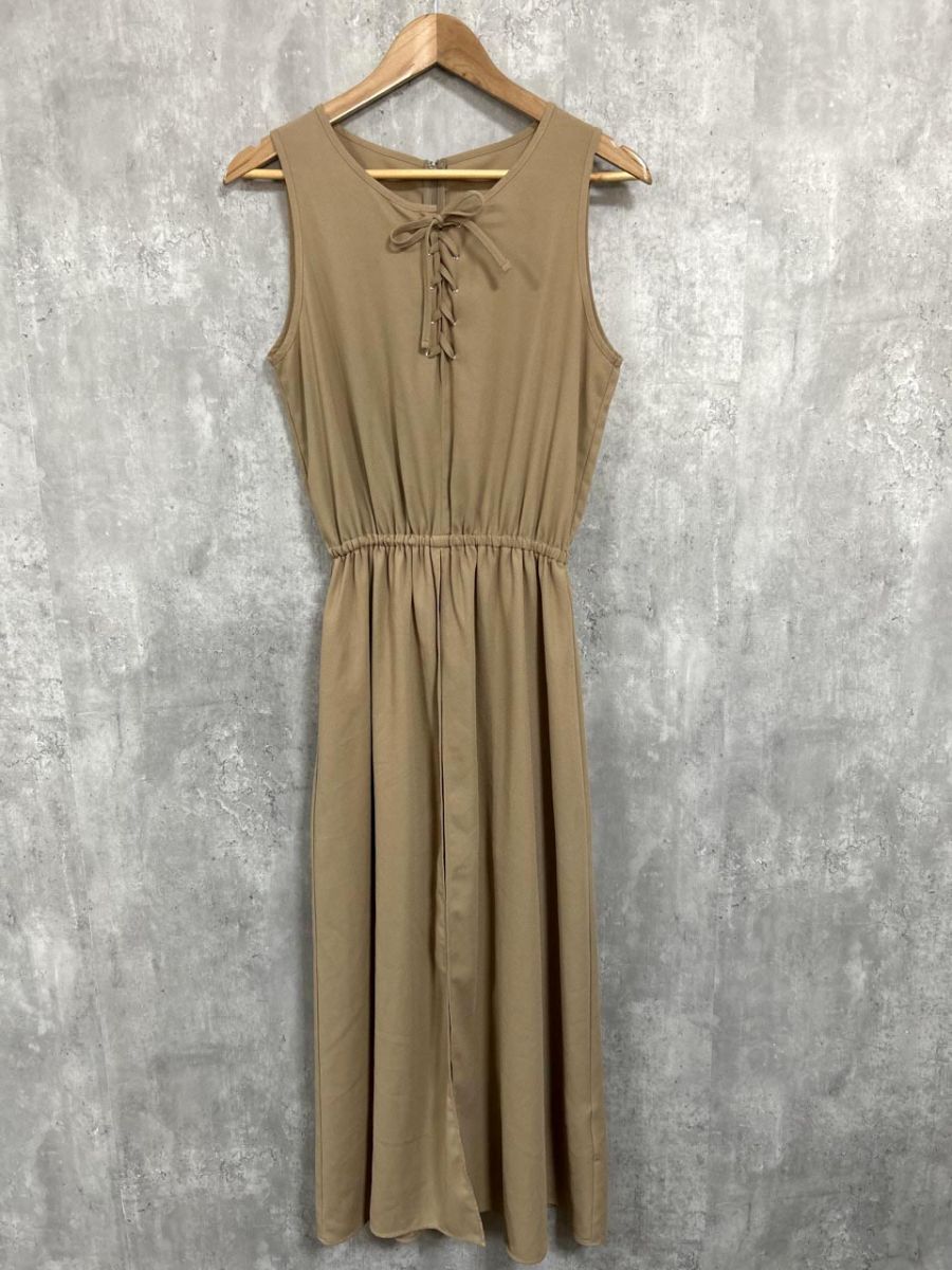 EGOIST エゴイスト ノースリーブ ワンピース size2/茶 ■◆ レディース拍卖