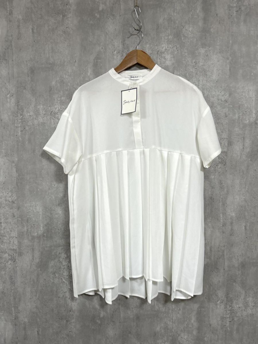 美品 Shelly island シェリーアイランド ブラウス シャツ sizeM/白 ■◆ レディース拍卖