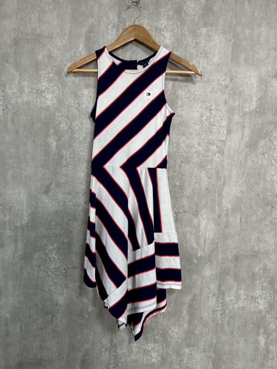 TOMMY HILFIGER トミーヒルフィガー ノースリーブ ワンピース sizeL/白 ■◆ レディース拍卖