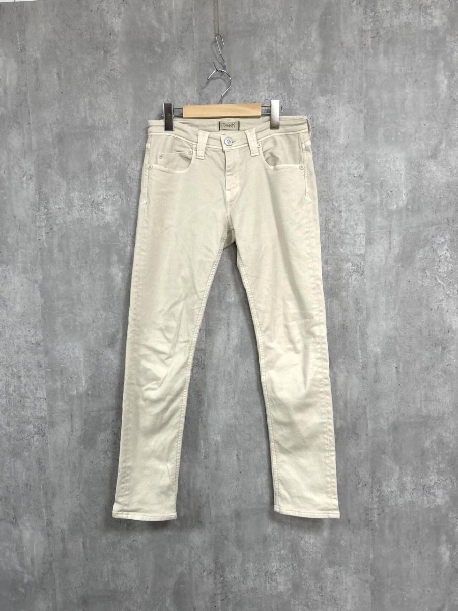 Yanuk ヤヌーク デニムパンツ size24/アイボリー ■■◎ レディース拍卖