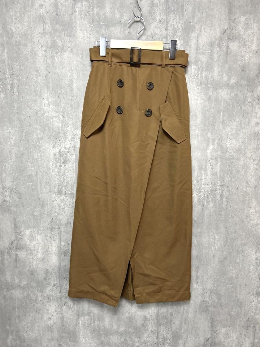 PAGEBOY ページボーイ ロング スカート sizeF/茶 ■■ レディース拍卖