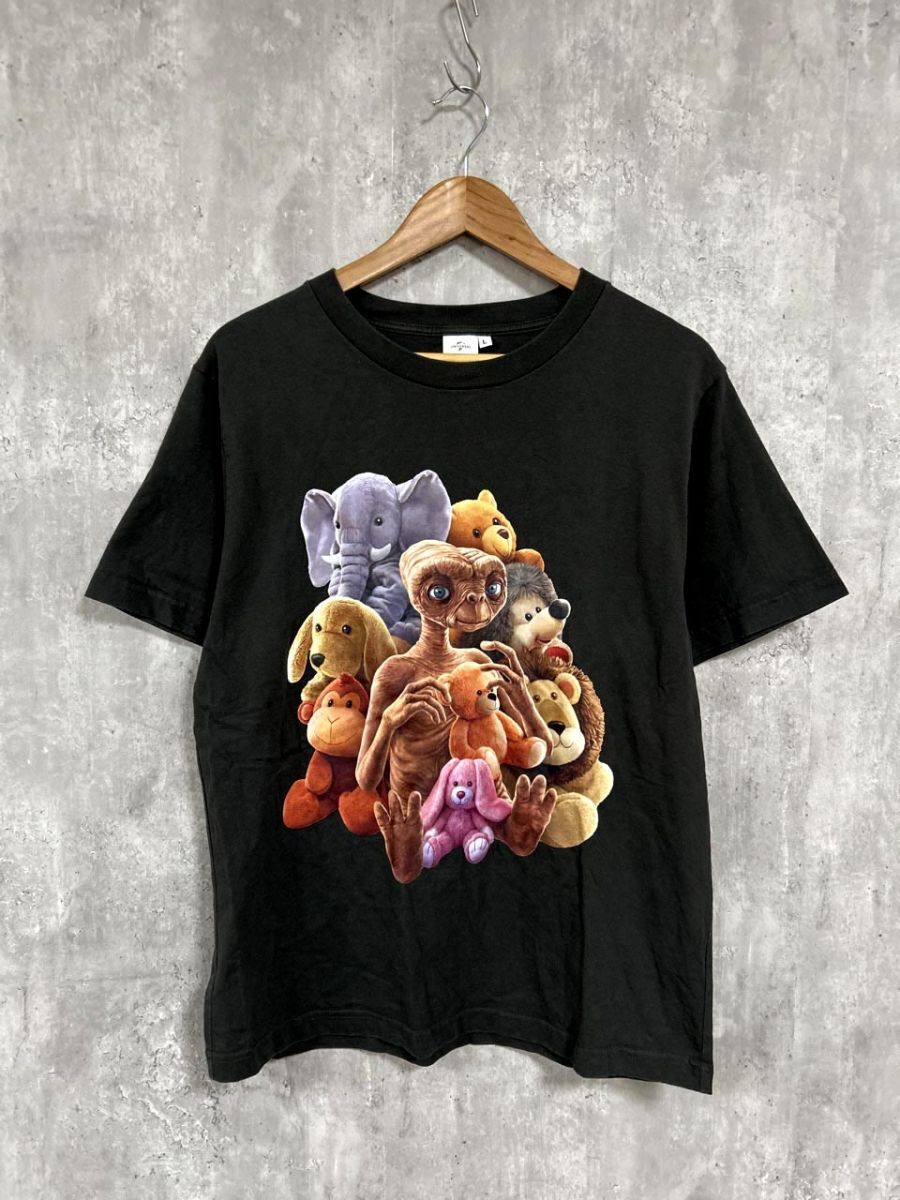 ネコポスOK UCS UNIVERSAL × TYPY ムービー半袖Tee WEB限定 E.T ベア プリント Tシャツ sizeL/黒 ■◆ レディース拍卖