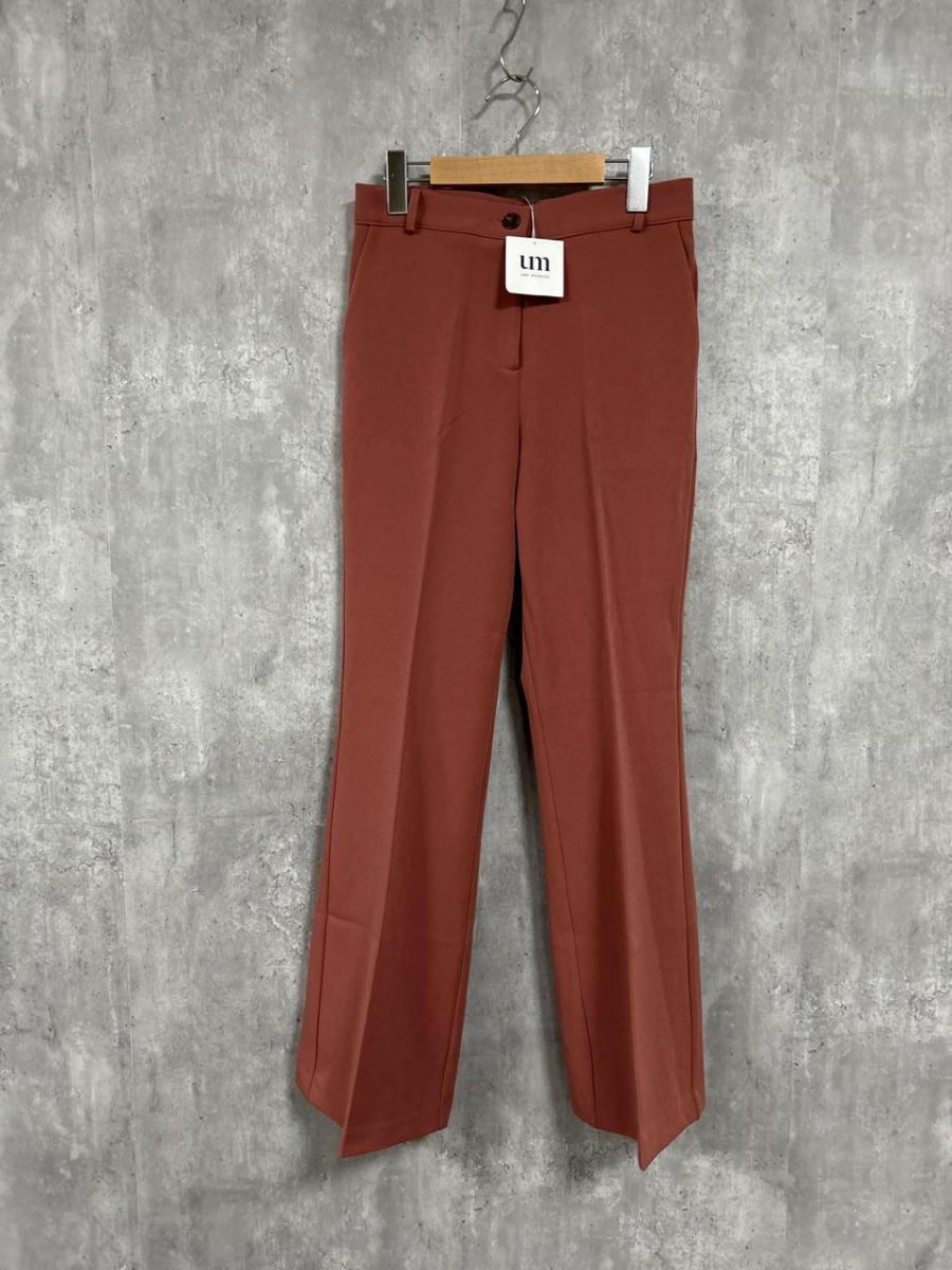 美品 UNE MANSION ユヌマンション スラックス パンツ sizeM/スモークピンク ■■ レディース拍卖