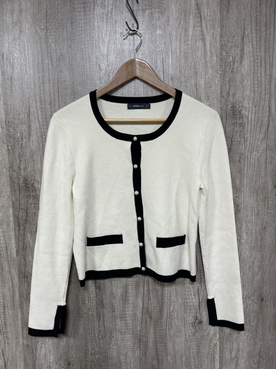 ZARA ザラ カーディガン sizeM/クリーム ◇■ レディース拍卖