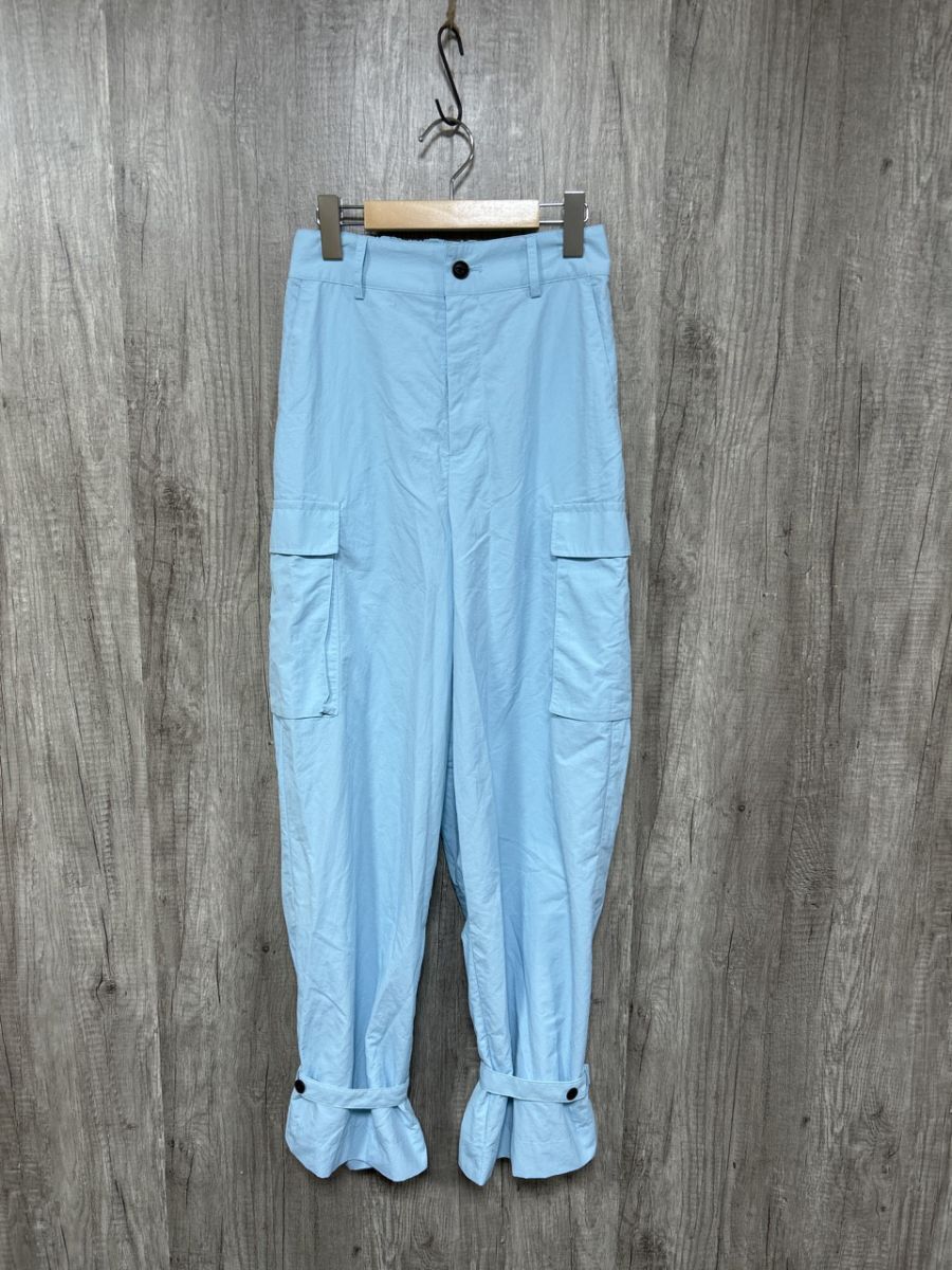 JEANASIS ジーナシス ナイロン カーゴ パンツ sizeF/水色 ◇■ レディース拍卖