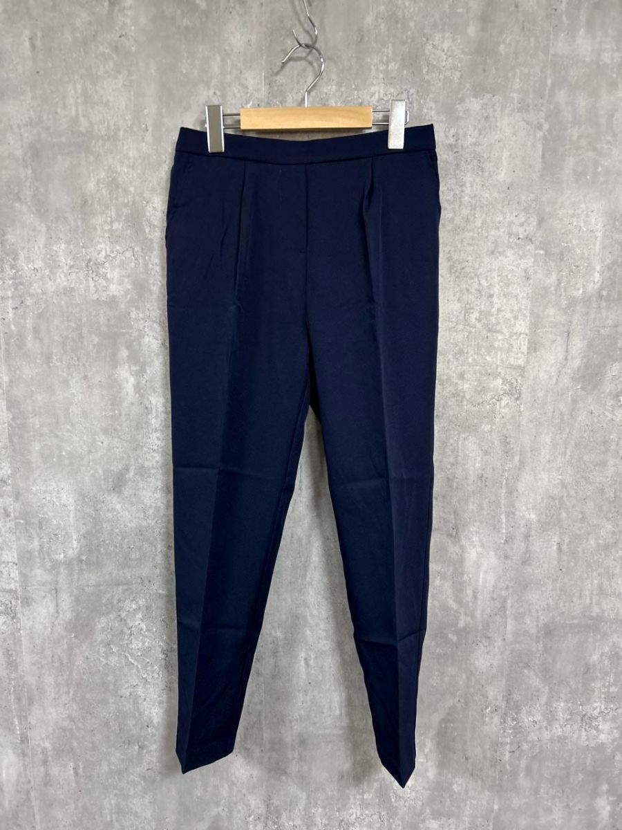 美品 alma design アルマデザイン スラックス パンツ sizeL/紺 ■◆ レディース拍卖