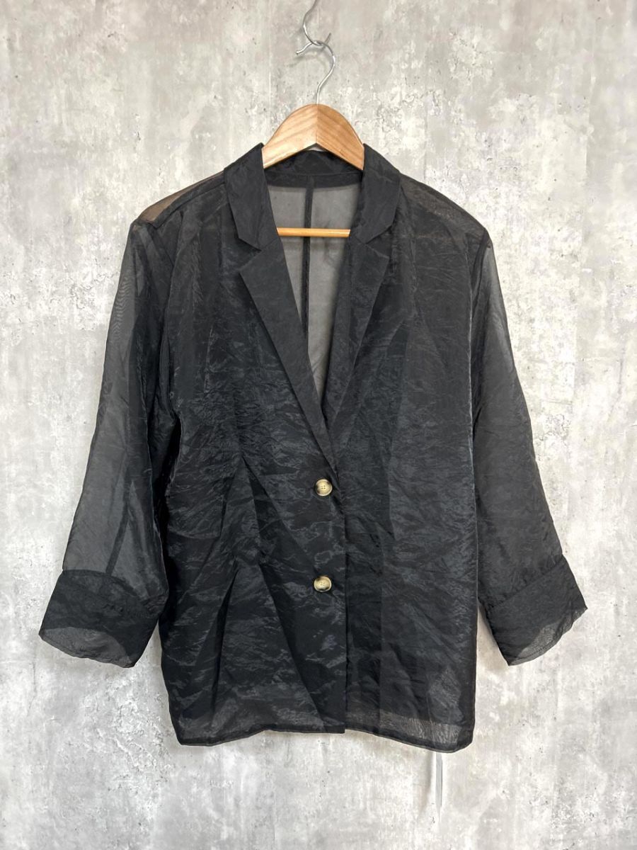 美品■ap retro アプレトロ ブラウス シャツ sizeF/黒■◆拍卖