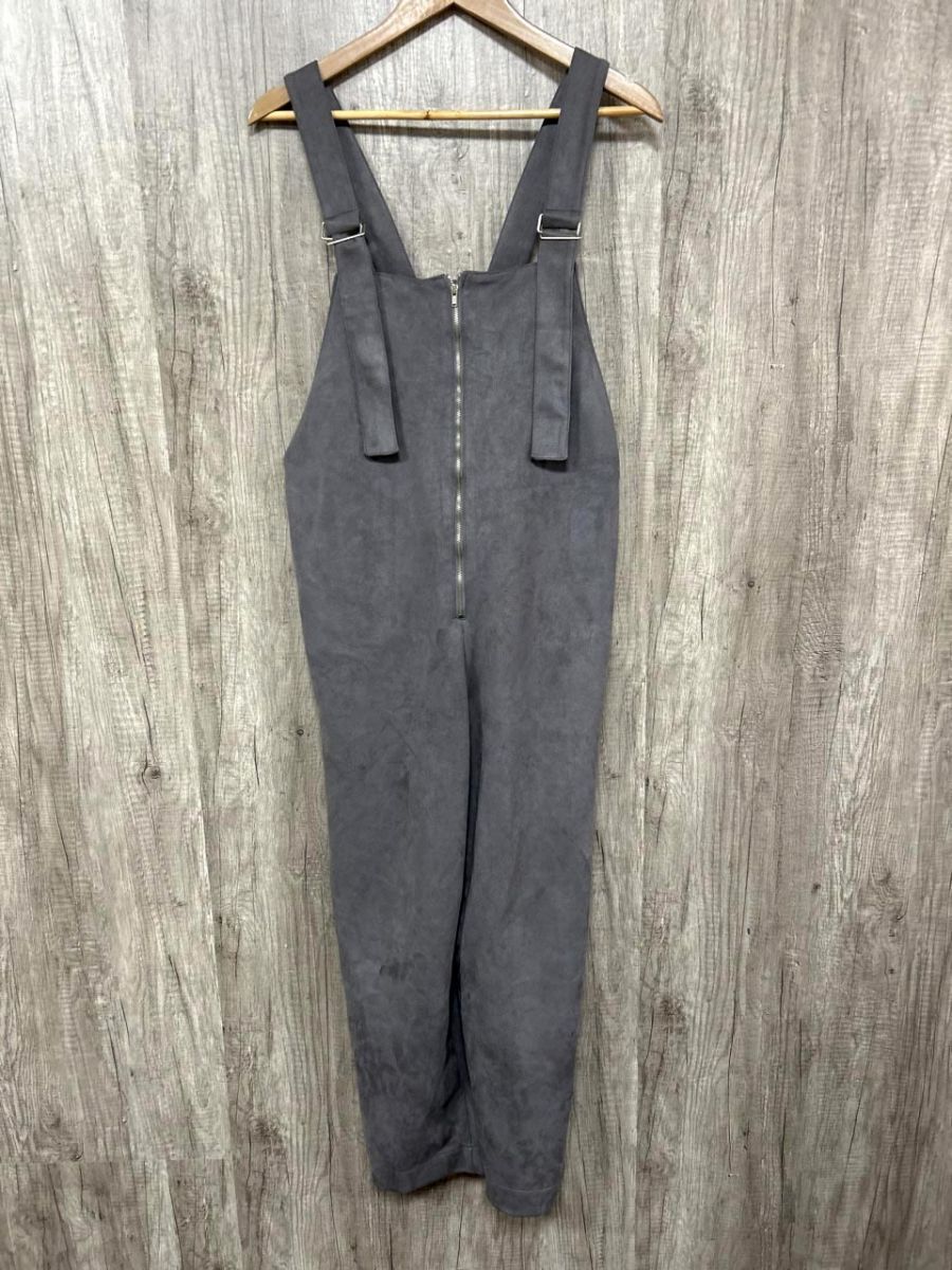 Marient マリエント スウェード サロペット オーバーオール sizeF/グレー ◆■ レディース拍卖