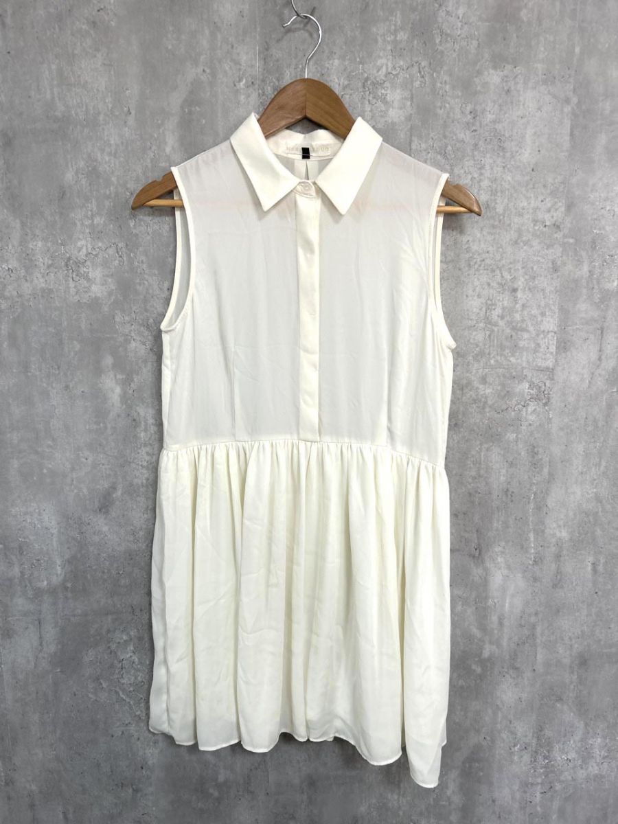MERCURYDUO マーキュリーデュオ Aライン ワンピース sizeF/白 ■◆ レディース拍卖