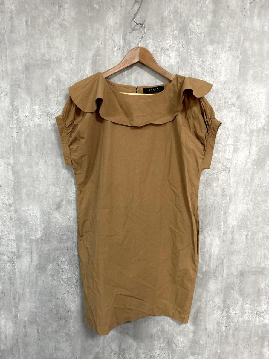 SACRA TOKYO サクラトウキョウ シャツ ワンピース sizeM/茶 ■◆◎ レディース拍卖