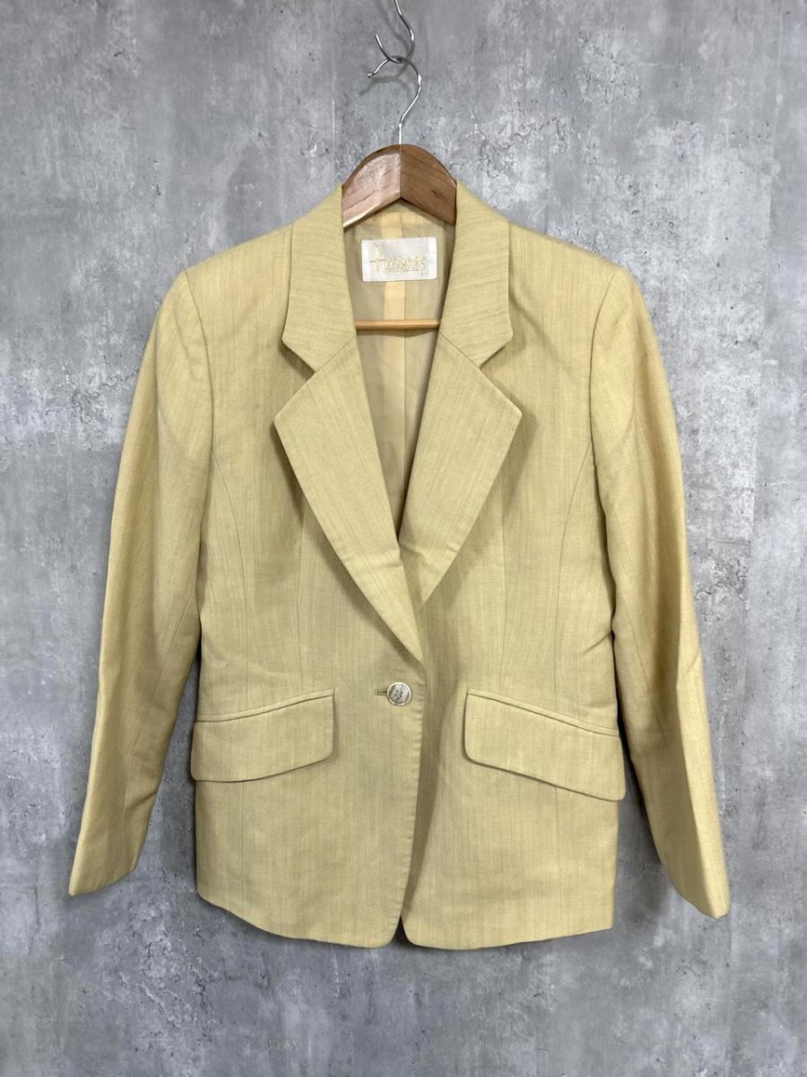 ロッズ Harrods テーラード ジャケット size2/黄 ■■ レディース拍卖