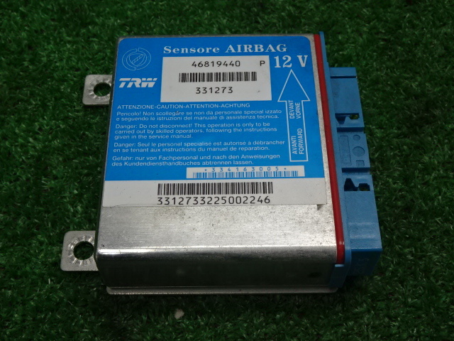 フィアット パンダ ALESSI アレッシィ・16912 2007年・エアバッグコンピューター・46819440 エアバックコンピューター☆☆拍卖