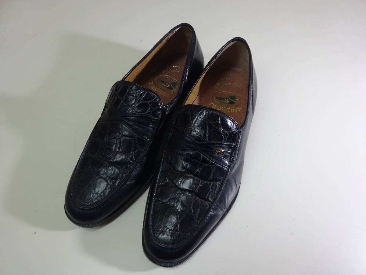 MICHEL DUCKS メンズ クロコダイル ローファー スペイン製品 サイズ39 日本サイズ24cm〜24.5cm相当拍卖