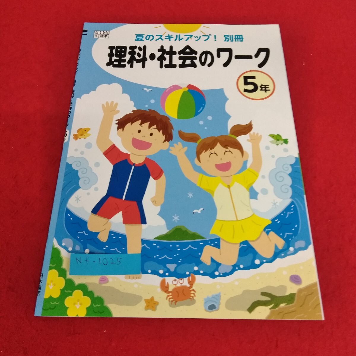 Nf-1025/1年生 上/小学生 国語 英語 算数 社会 理科 漢字 家庭科 テキスト テスト用紙 教材 ドリル プリント 日本標準/L7/70603拍卖
