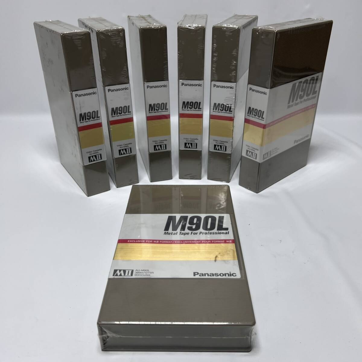 Panasonic パナソニック MⅡ 未開封 業務用ビデオテープ メタルテープ AU-M90L 7本 ★530拍卖