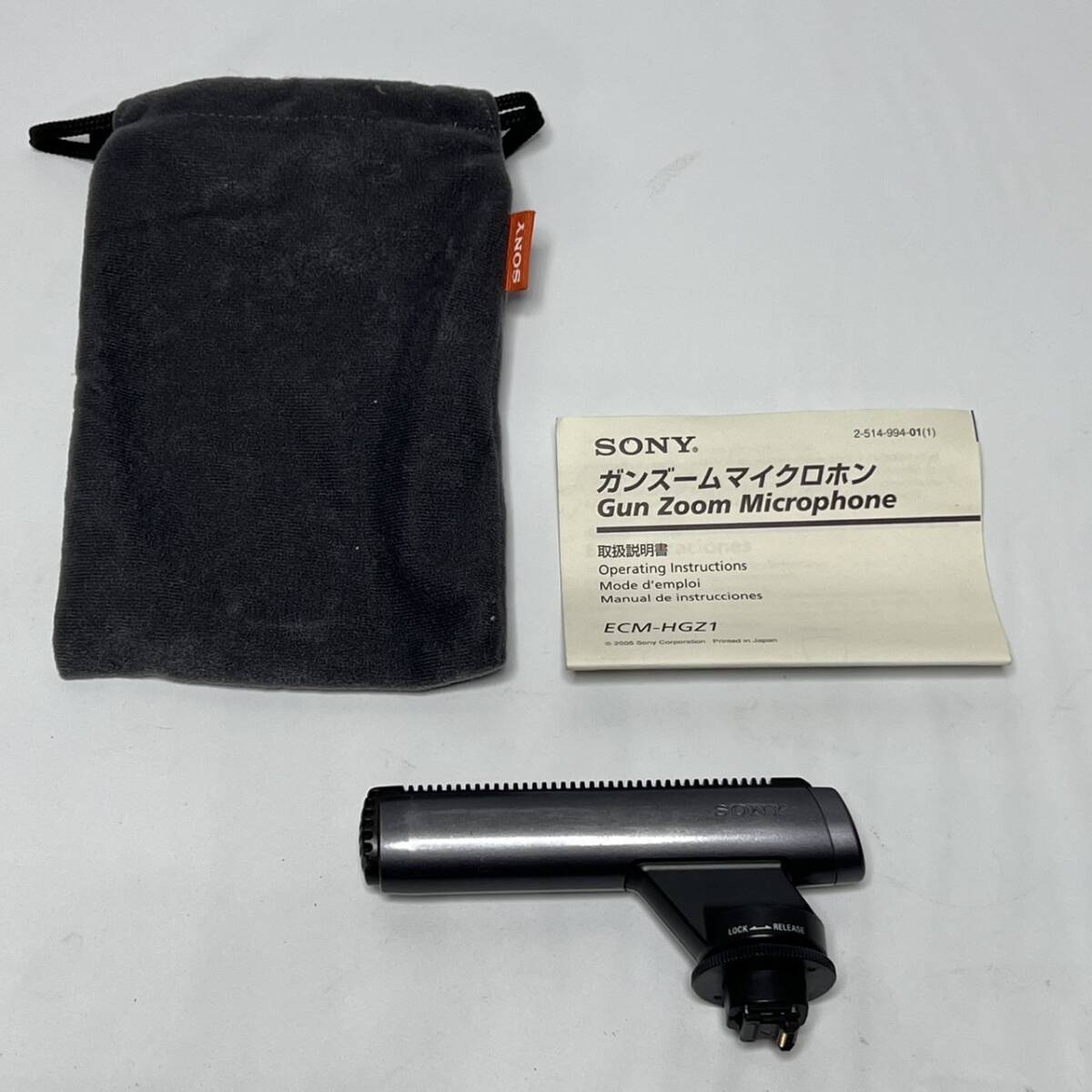 SONY ECM-HGZ1 ガンズームマイクロホン 取扱説明書付き ★538拍卖