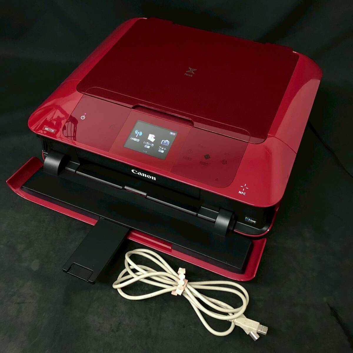 BFm038I 120 Canon PIXUS MG7730 ピクサス インクジェットプリンタ複合機 ノーブルレッド A4/Wi-Fi拍卖