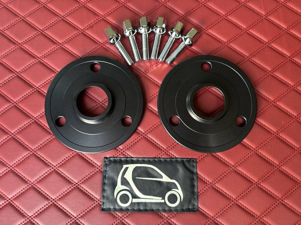 Smartスマート専用☆15mm鍛造アルミ スペーサー+ボルトセット☆450,451,クーペ,カブリオ,スマートKフォーツー,ロードスター,ブラバス 拍卖