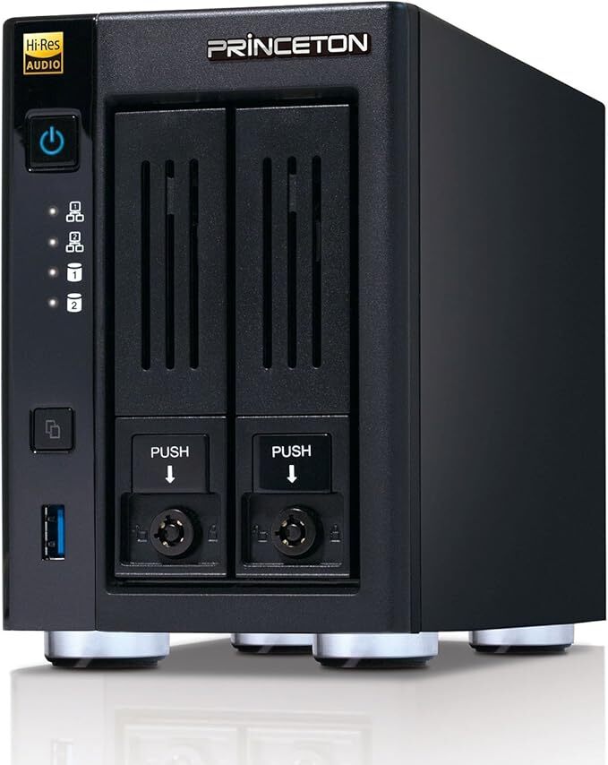プリンストン Digizo ホームメディアサーバー NASキット ハイレゾ対応 クラウド Quad Core PAV-HMS420拍卖