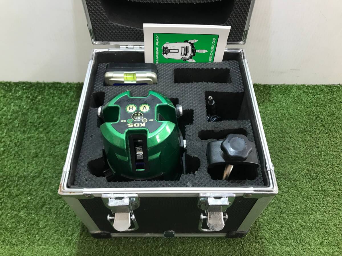 【中古品】ムラテックKDS スーパーレイ グリーンレーザー墨出器 ATL-45G IT9M4C7SPZZH拍卖