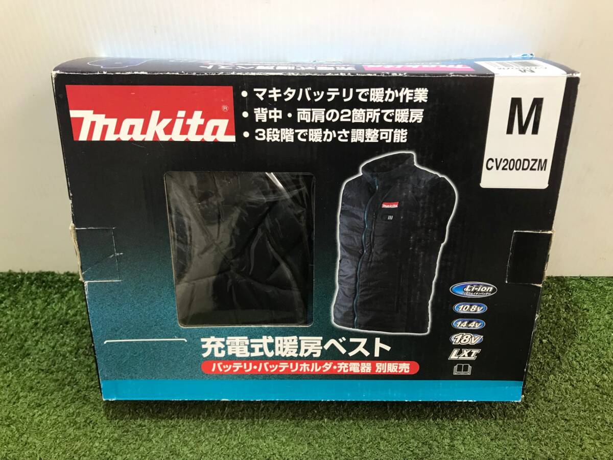 【未使用品】makita 充電式暖房ベスト サイズ:M CV200DZM ITAX50Z3EYX5拍卖