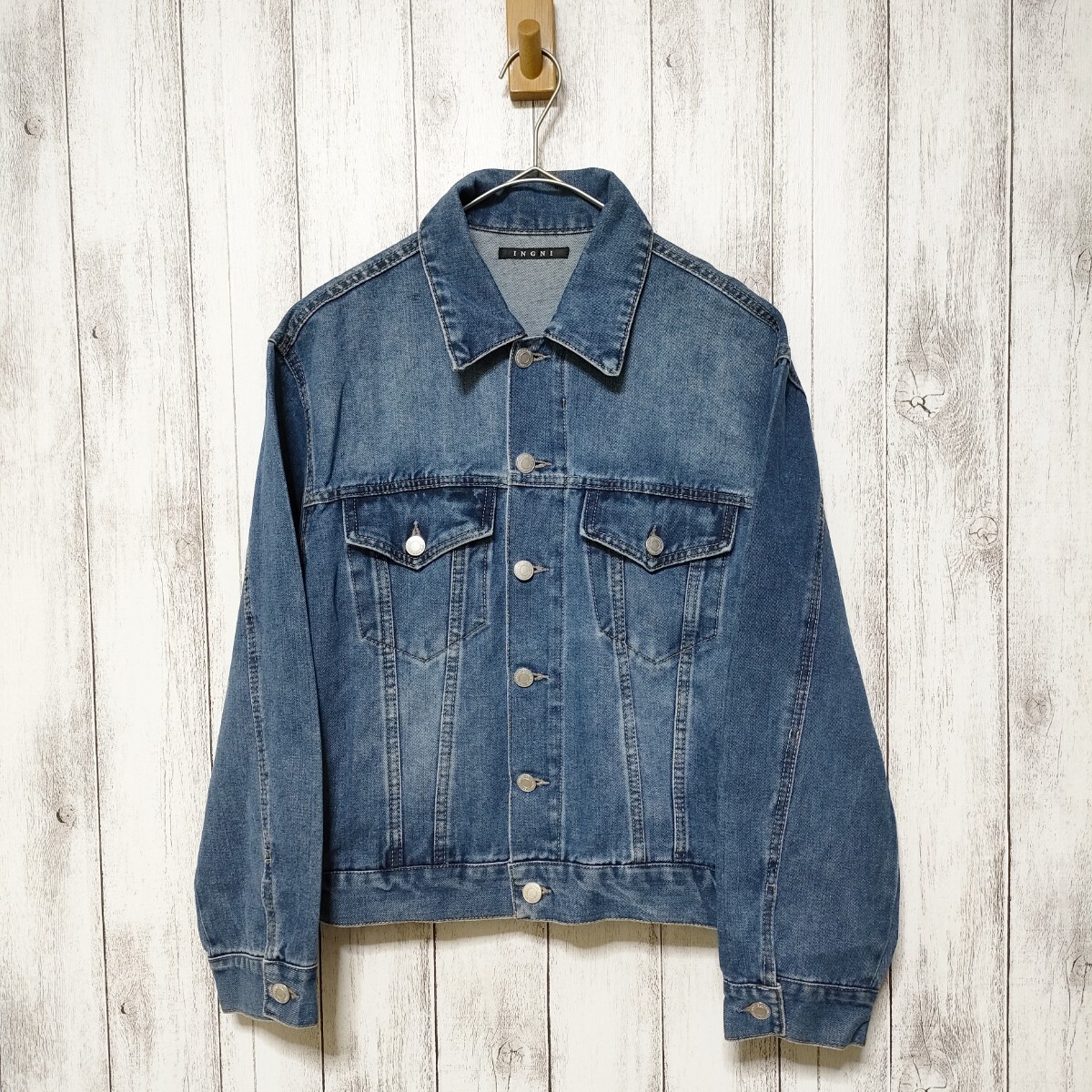 INGNI イング (M) ビッグ Gジャン ポケットあり オーバーサイズ拍卖